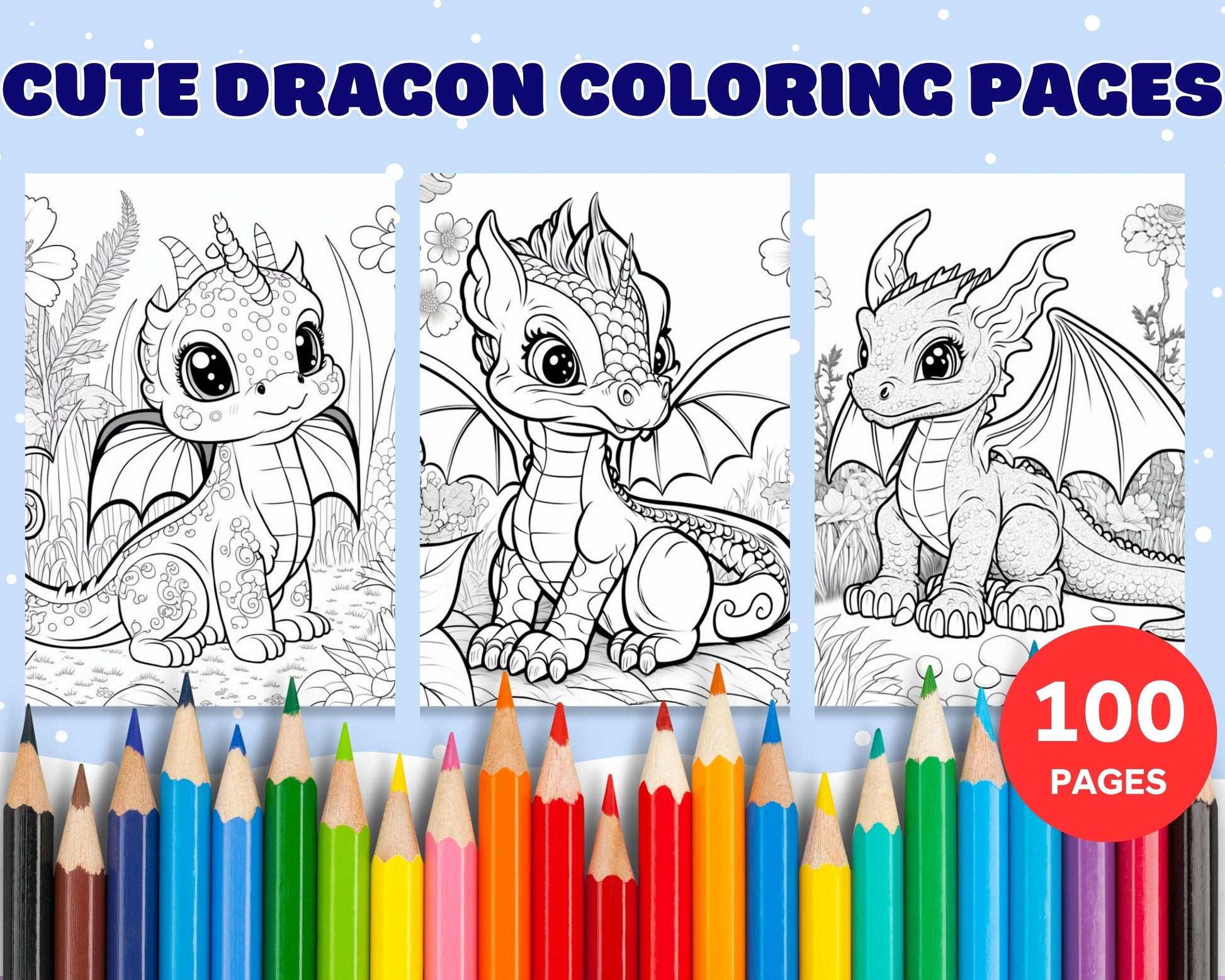 Adorable dragon printable coloring pages for kids printable pdf f â coloring