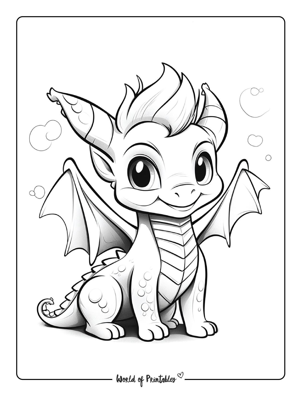 Dragon coloring pages dragon coloring page cute dragon drawing coloring pages