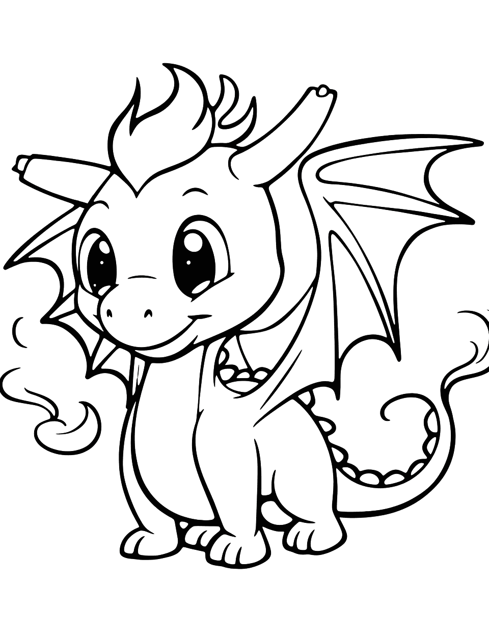 Dragon coloring pages free printable sheets