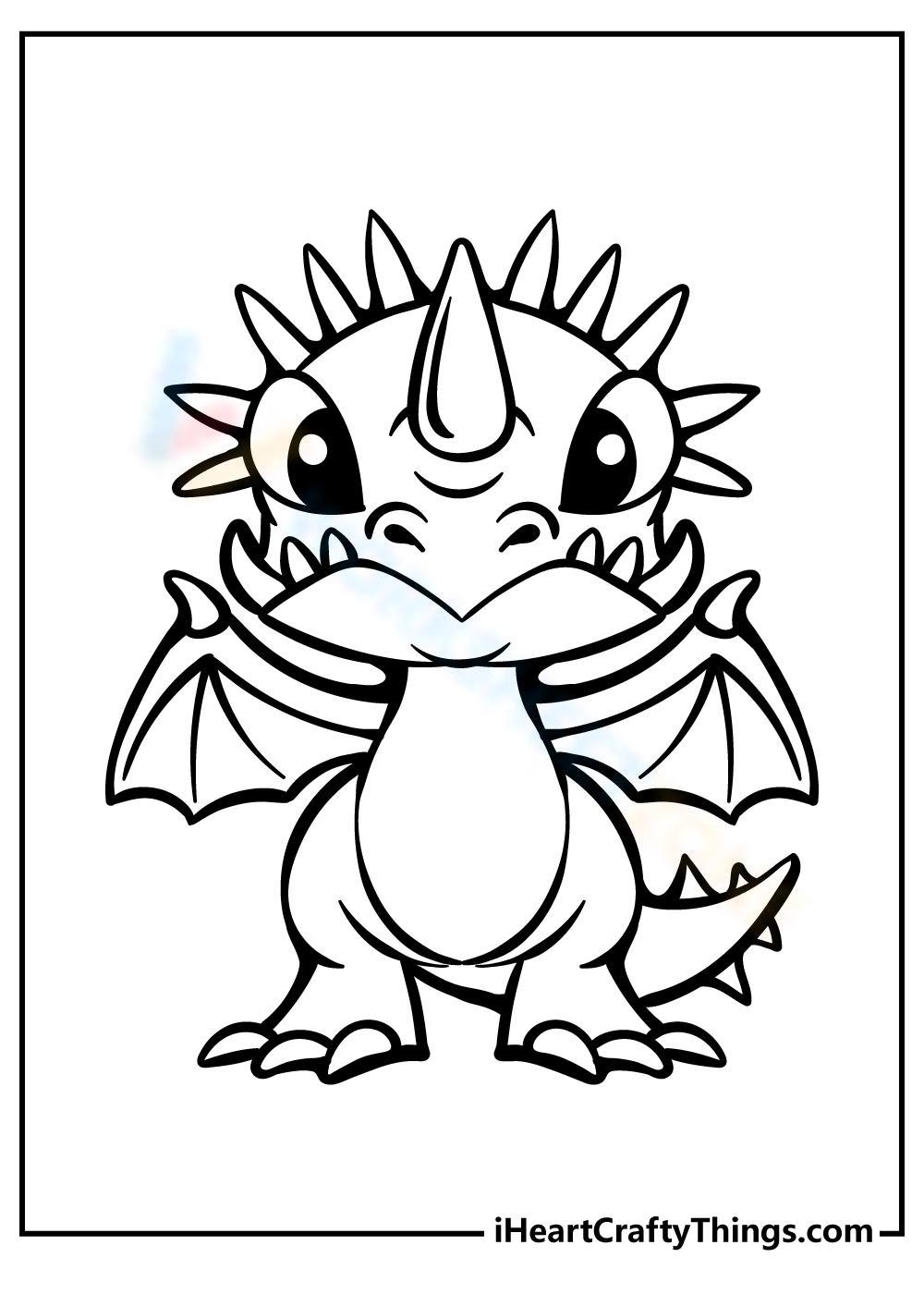 Free printable dragon coloring pages for all ages