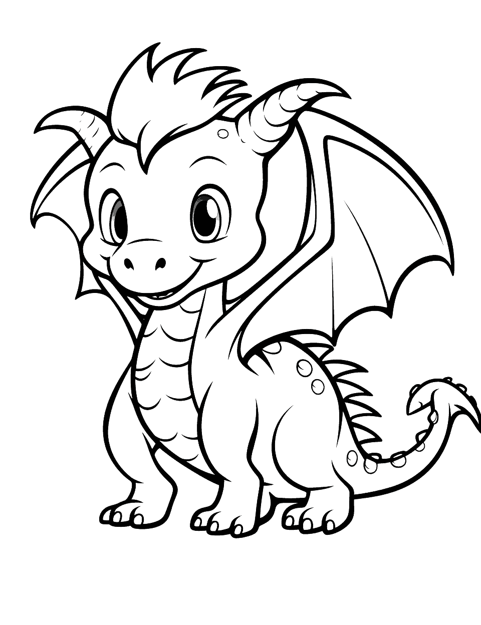 Dragon coloring pages free printable sheets