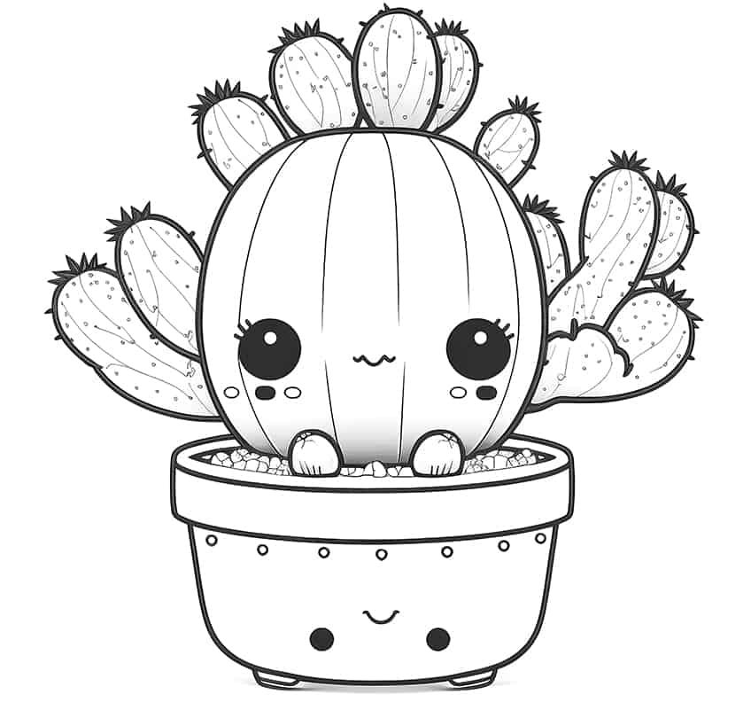 Kawaii coloring pages