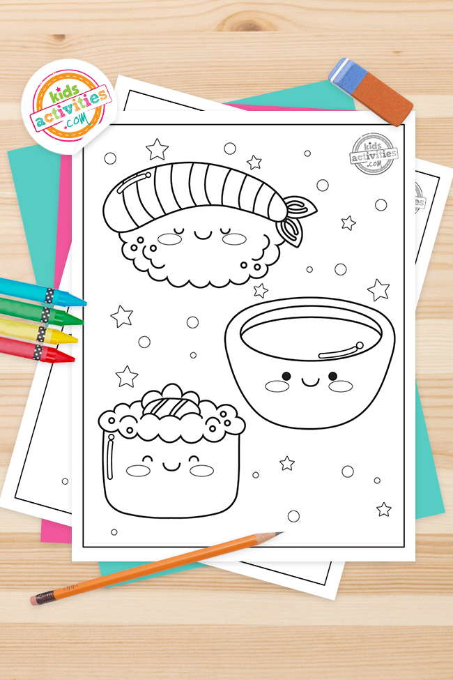 Free kawaii coloring pages cutest ever kids activities blog