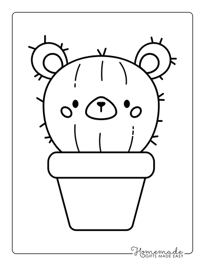 Free cute kawaii coloring pages for kids