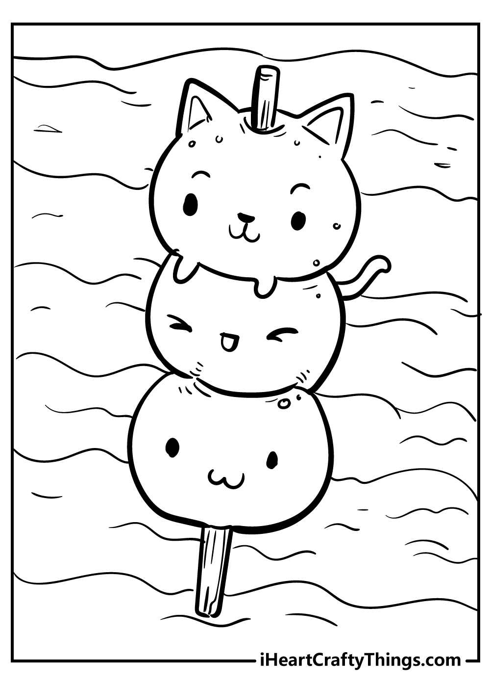 Kawaii coloring pages free printables