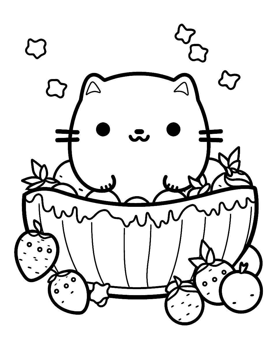 Kawaii coloring pages free printable sheets