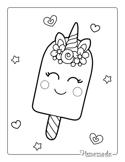 Free cute kawaii coloring pages for kids