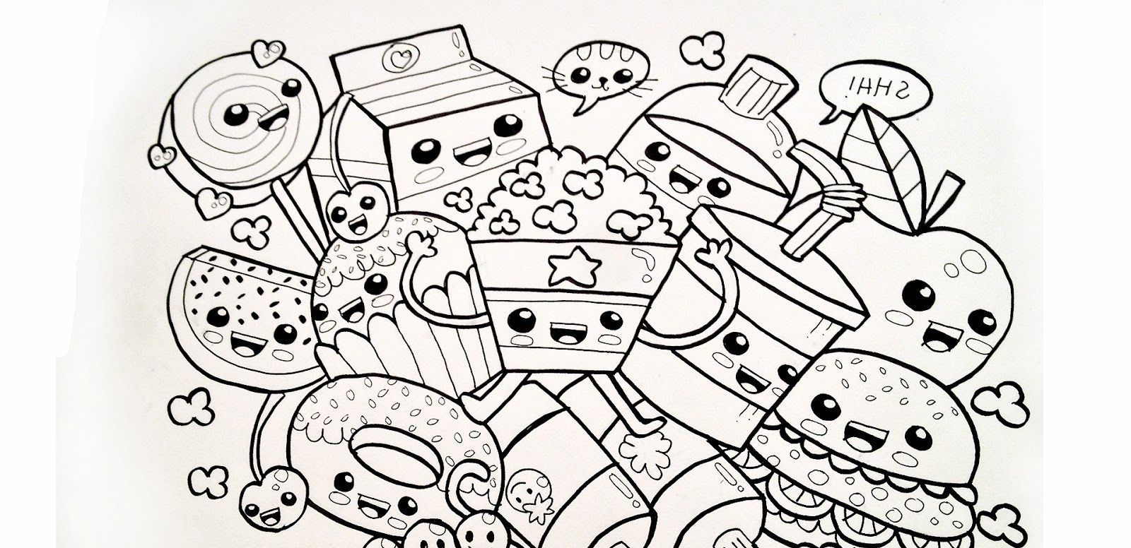 Kawaii food coloring pages free coloriage kawaii ssin kawaii ã imprimer coloriage