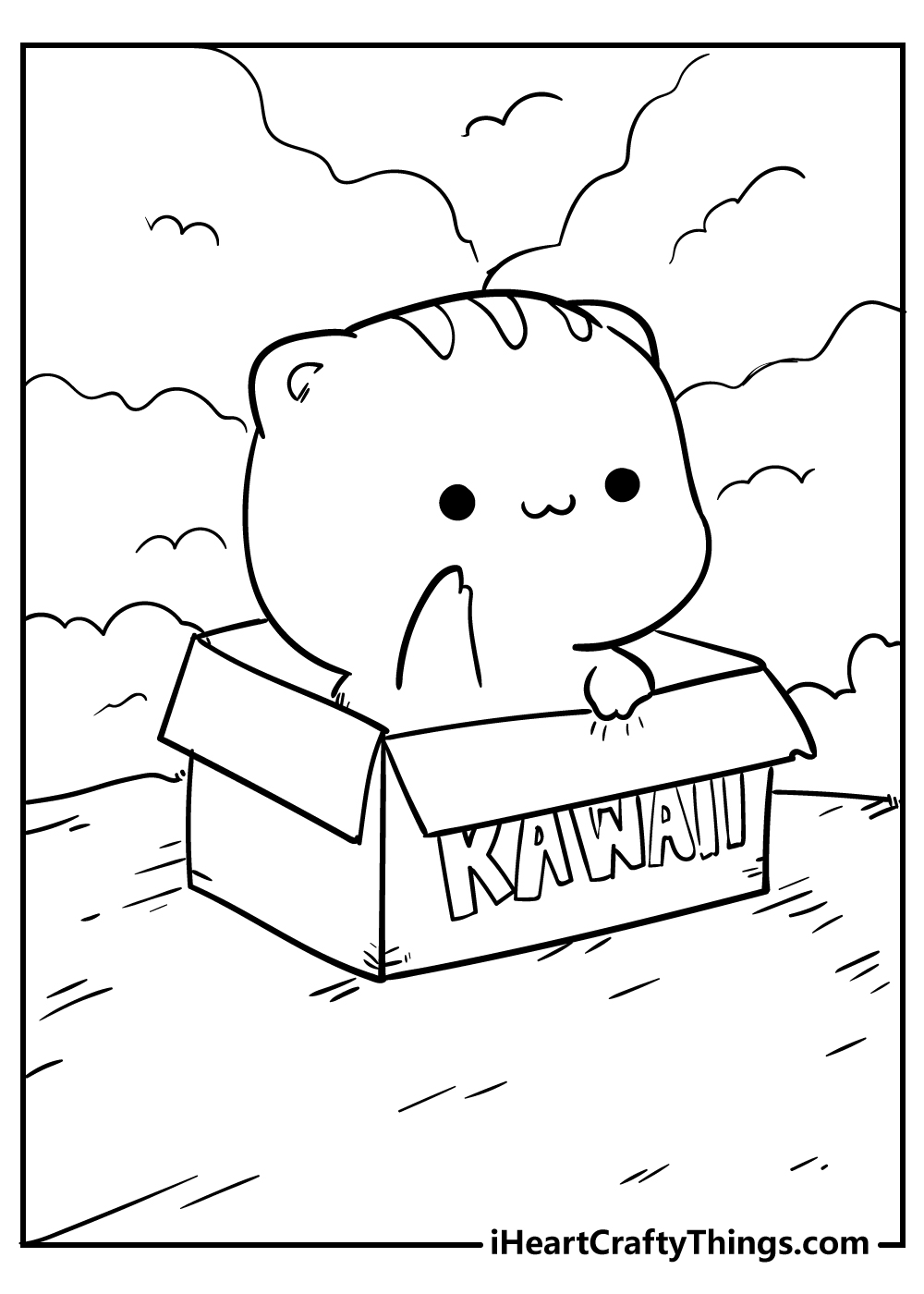 Kawaii coloring pages free printables