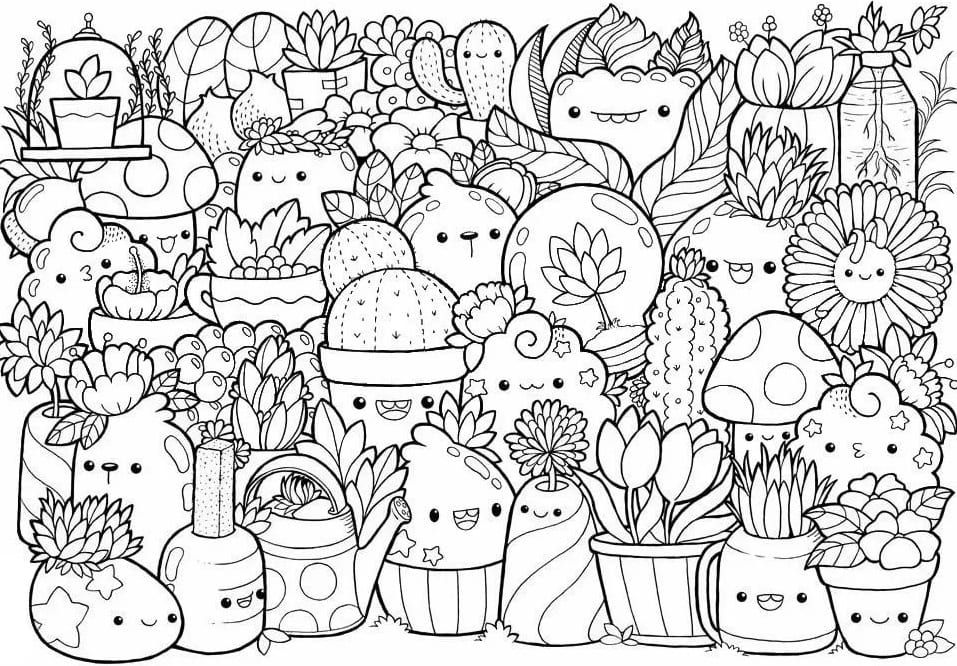 Discover the adorable world free printable kawaii coloring pages for endless fun