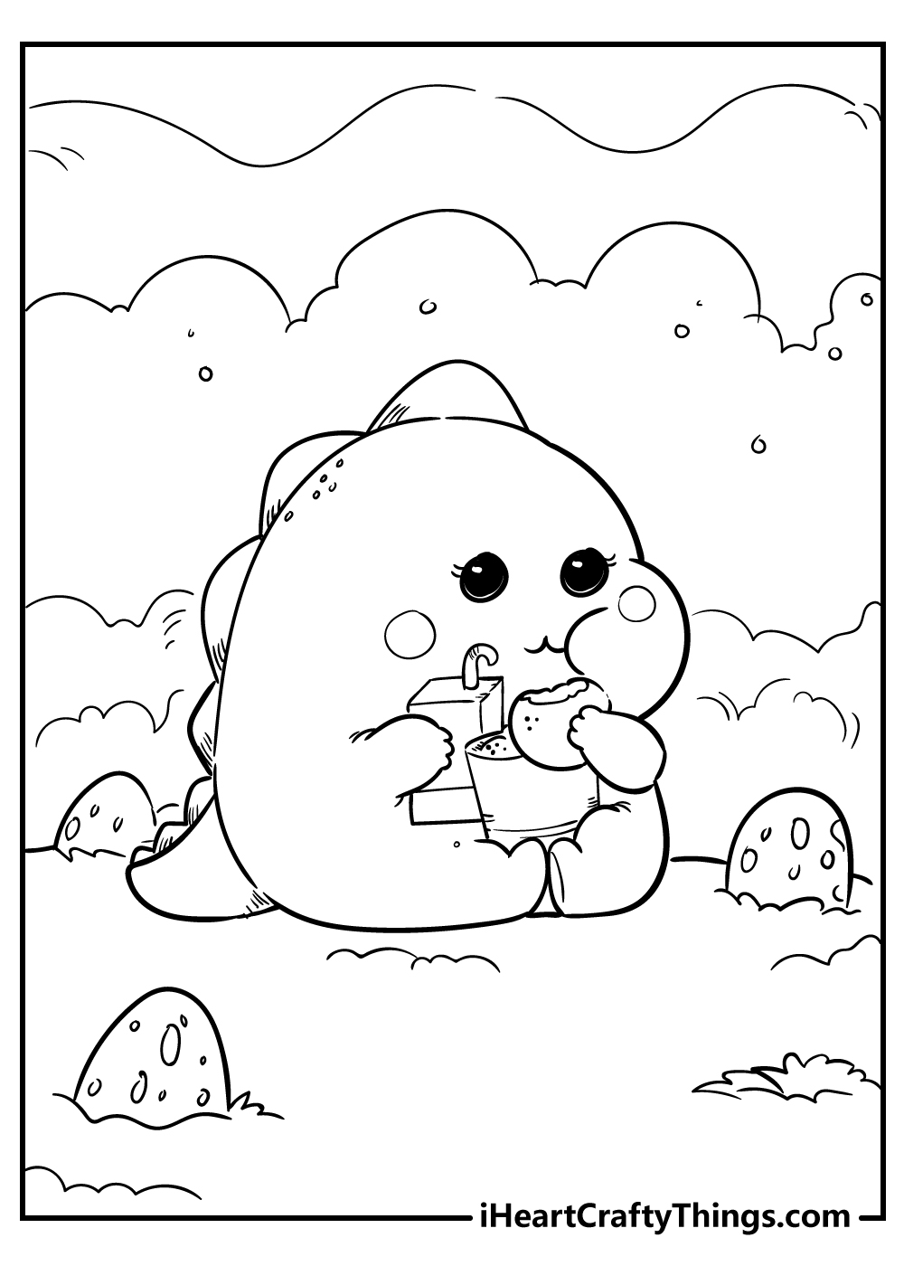 Kawaii coloring pages free printables