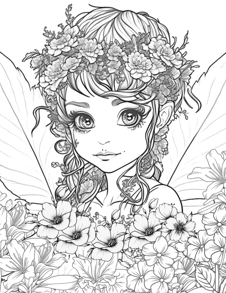 Kawaii coloring pages for girls adults