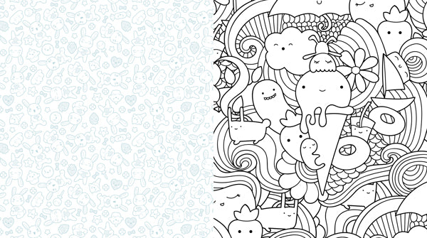 Cute kawaii coloring book â south coast baby co