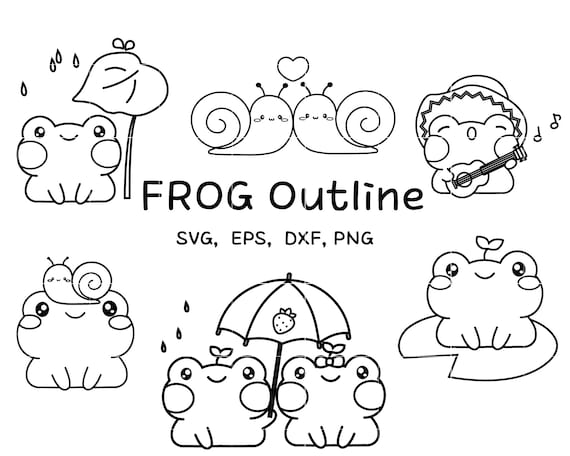 Frog outline svg frog coloring pages