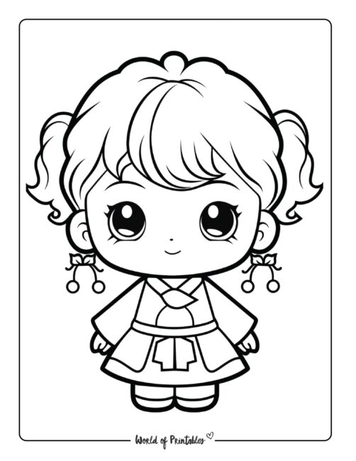 Kawaii coloring pages