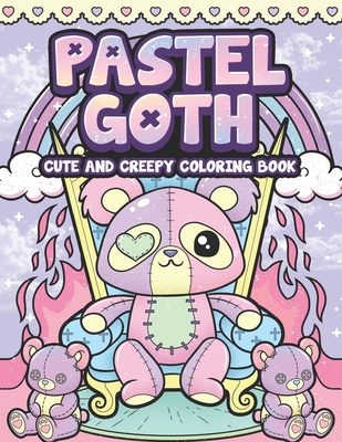 Pastel goth cute and creepy coloring book kawaii and spooky gothic satanic coloring pages for adults paperback books on the square