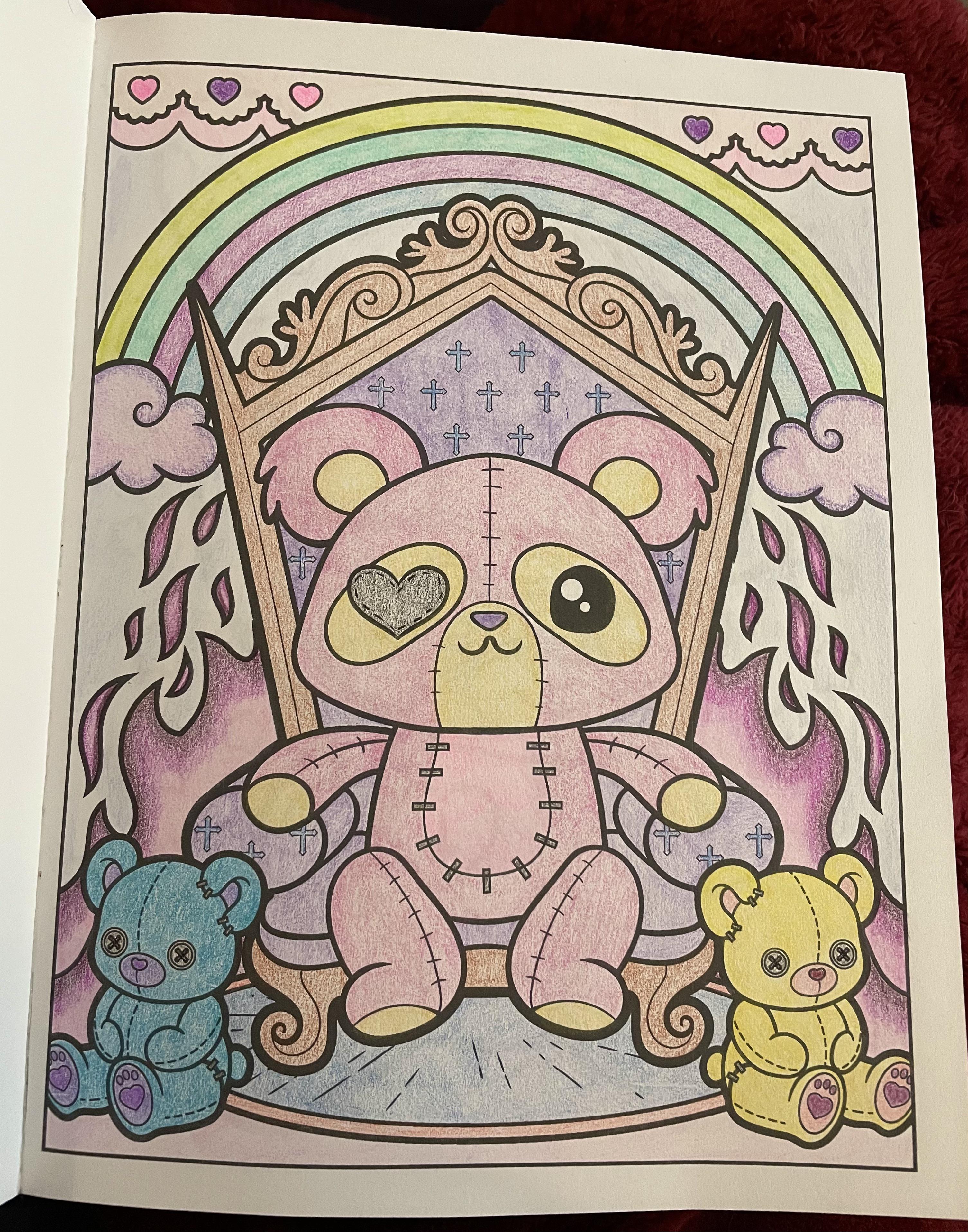 Pastel goth coloring book one of my newer books ive only colored