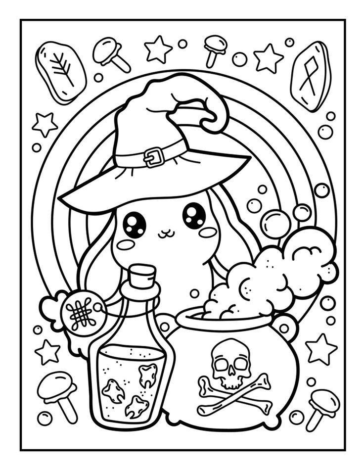 Printable halloween coloring pages