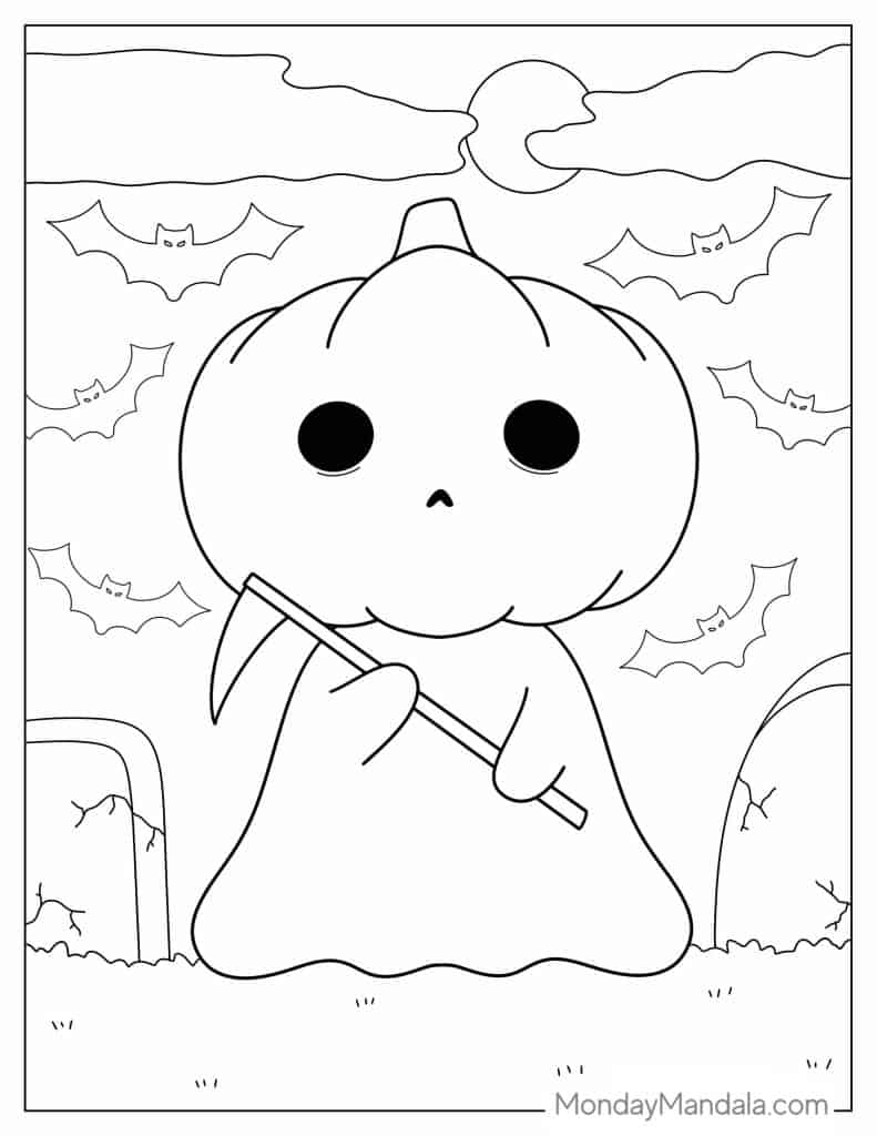 Pumpkin coloring pages free pdf printables