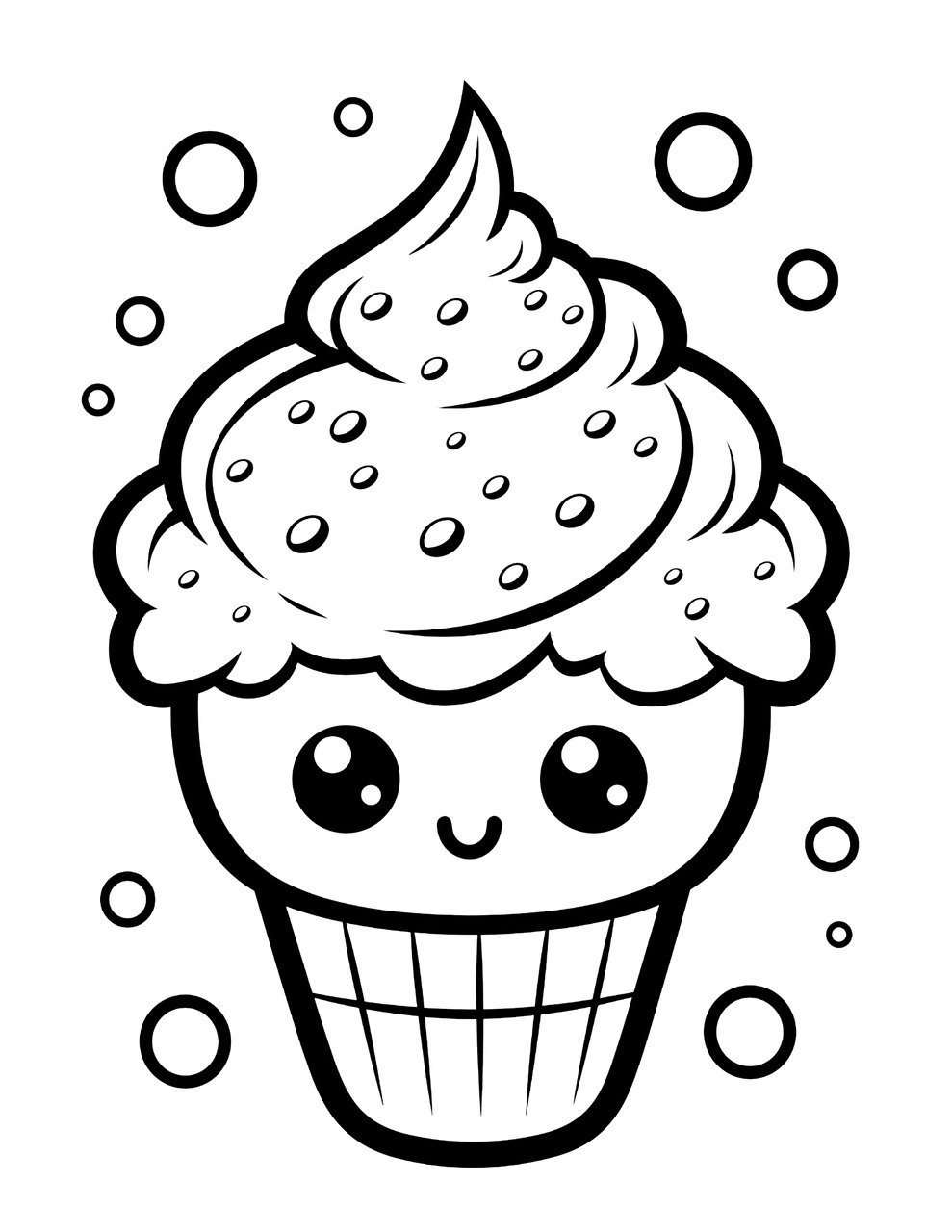 Download coloring page kawaii kawaii food coloring page royalty