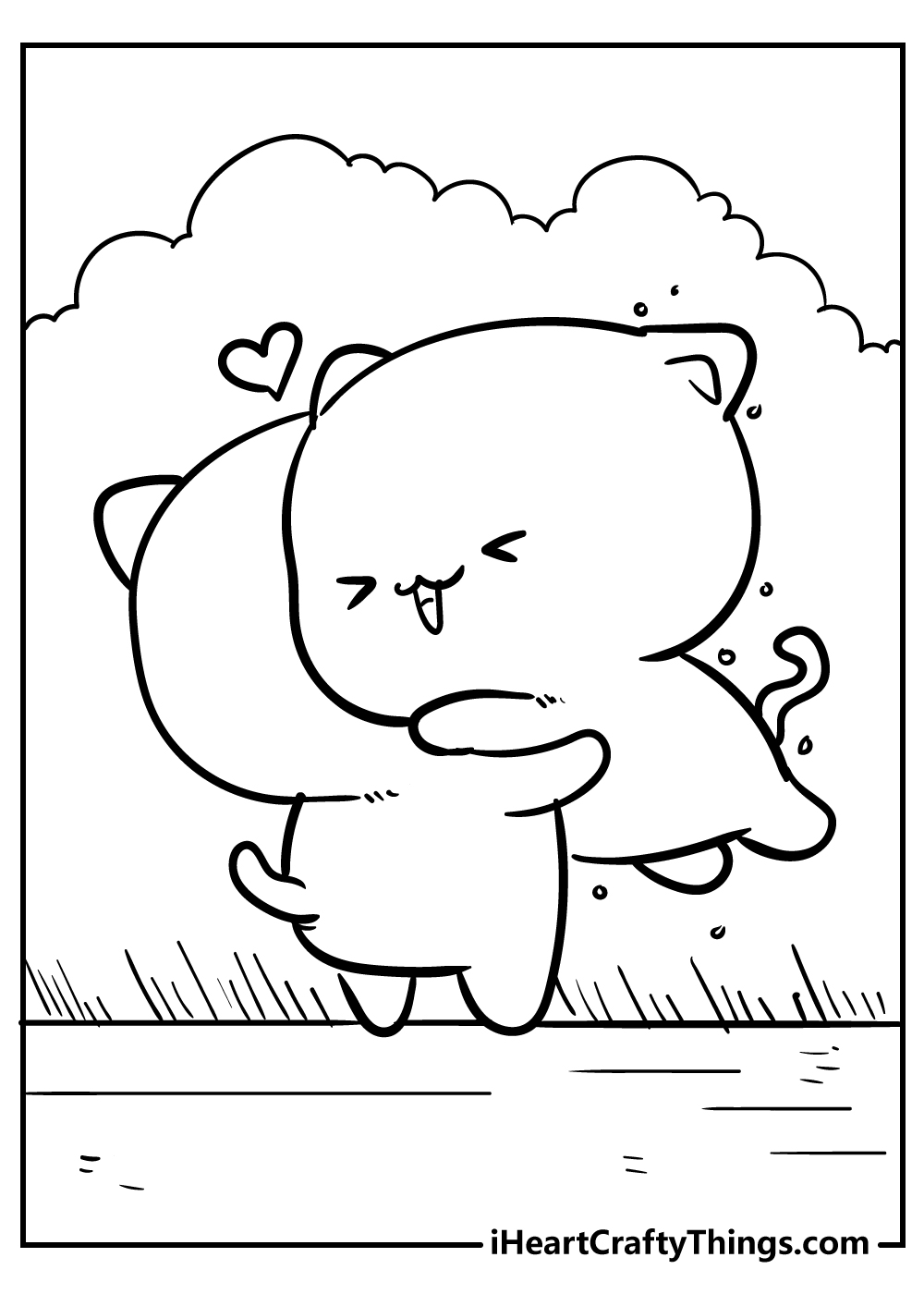 Kawaii coloring pages free printables