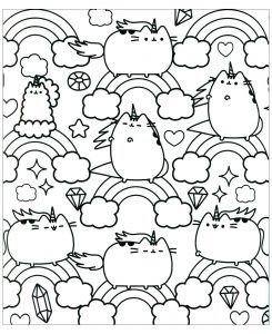 Kawaii coloring pages for adults kids