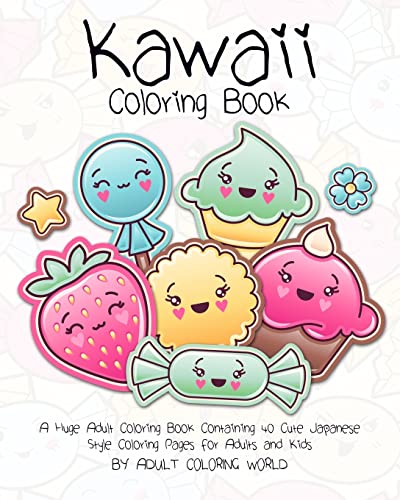 Kawaii loring book a huge adult loring book ntaining cute japanese style loring pages for adults and kids volume anime and manga loring books