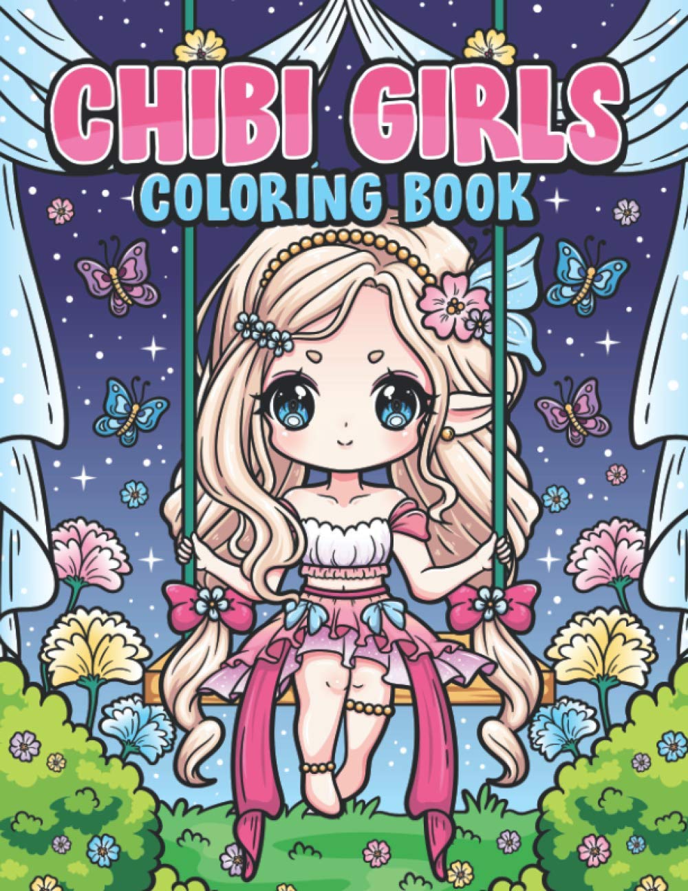 Chibi girls coloring book kawaii japanese manga drawings and cute anime characters coloring page for kids and adults by leriza may