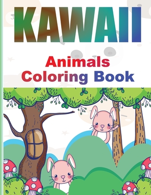 Kawaii coloring book adorable kawaii animals coloring book for kids and grown