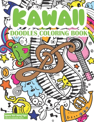 Kawaii doodles coloring book cute kawaii coloring book for adults and kids