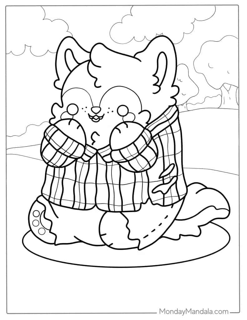 Kawaii coloring pages free pdf printables