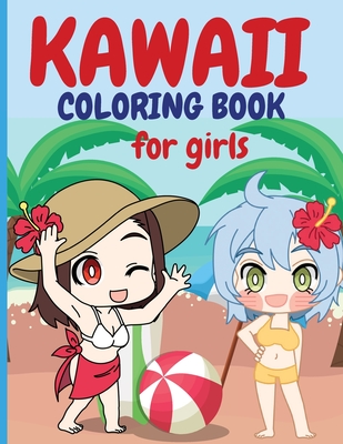 Kawaii coloring book for girls chibi girls coloring book kawaii cute coloring book japanese manga drawings and cute anime characters coloring page fo paperback mysterious galaxy bookstore