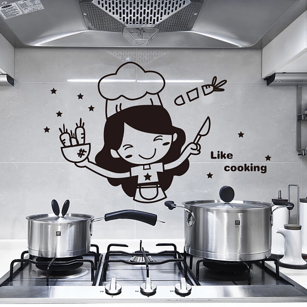 85.kitchen Utensils Decoration Anime Figure Pattern Wall Stickers Kawaii Deco  S Art Prints Poster Utensilios De  Q90  .webp