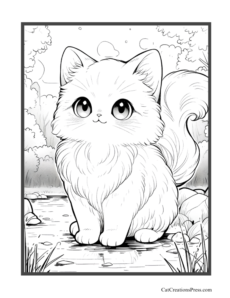 Kawaii ragdoll coloring pages