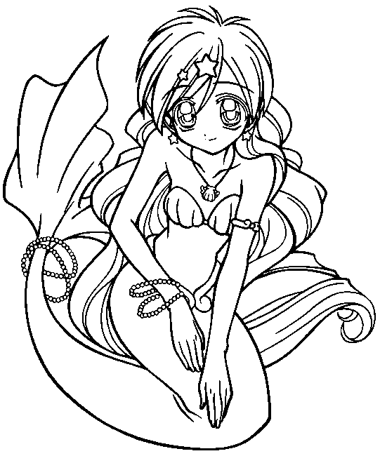 Mermaid coloring pages printable for free download