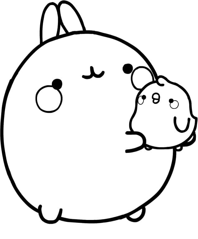 Molang coloring pages