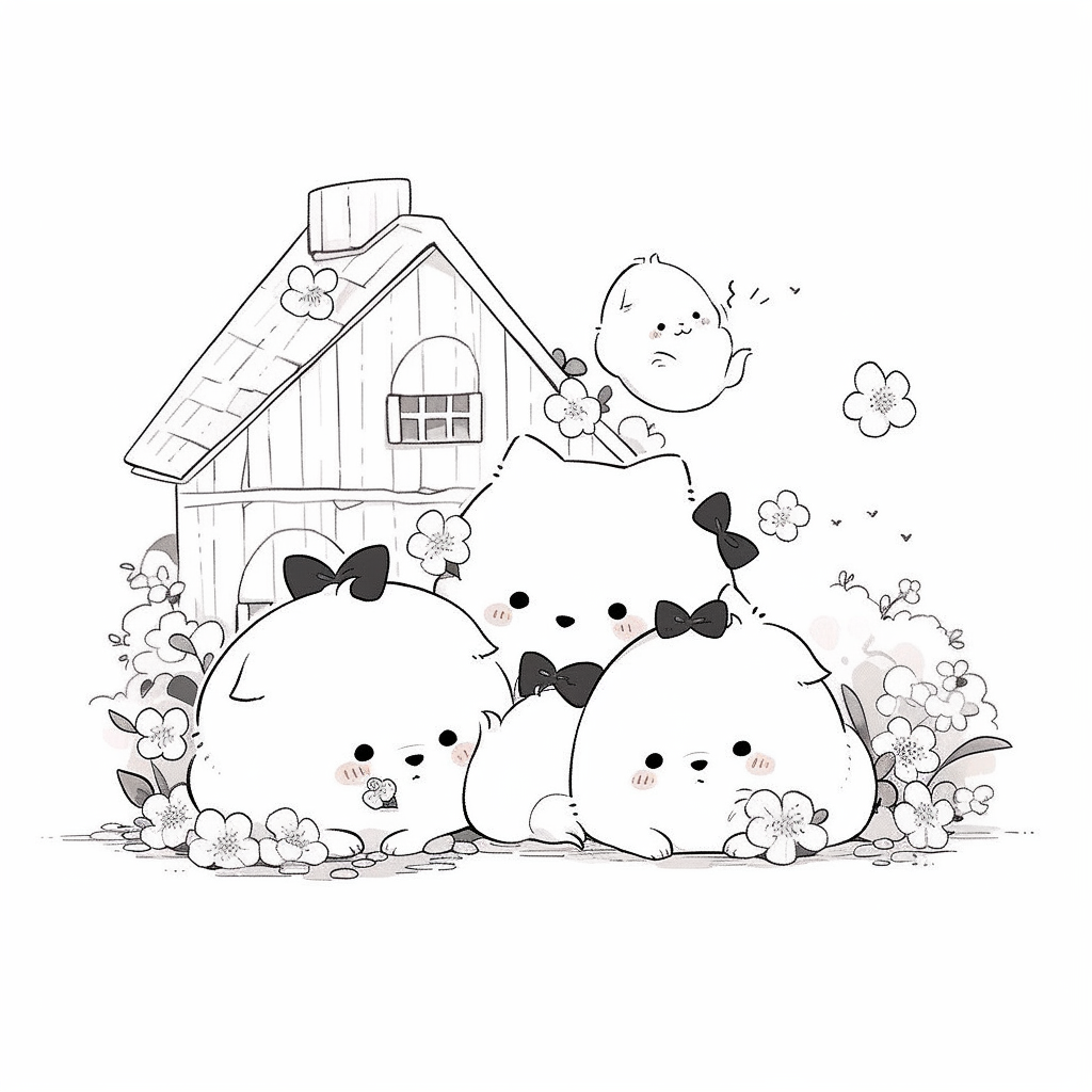 Cute puppies by coloringcorner on