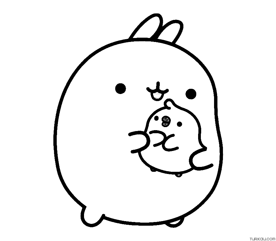 Molang coloring page