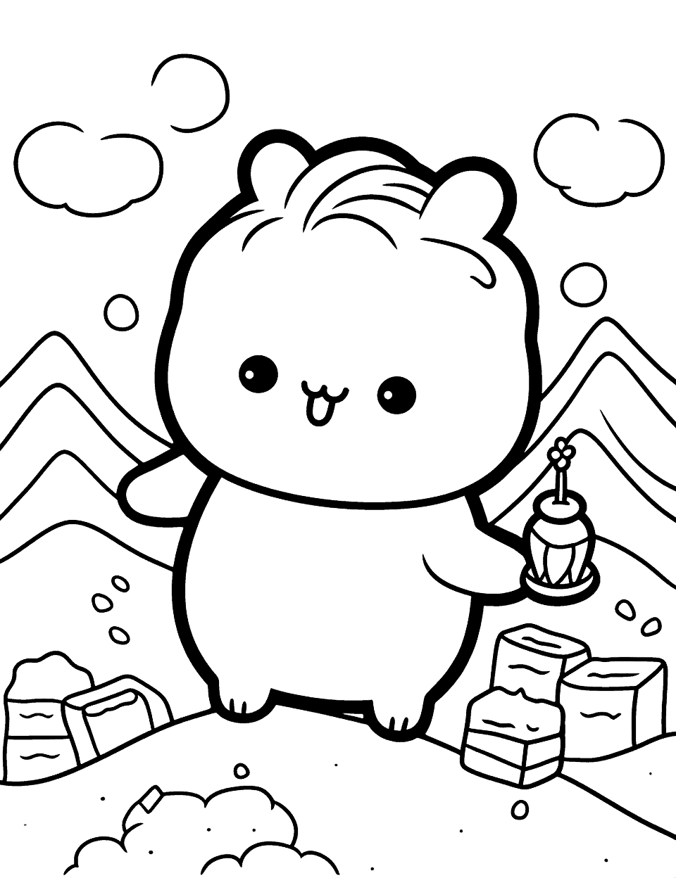 Kawaii coloring pages free printable sheets