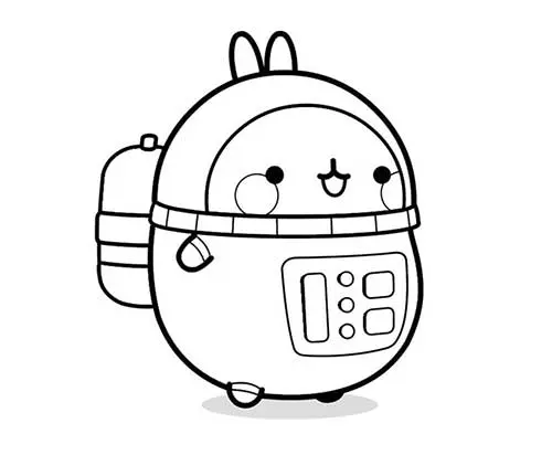 Molang and piu piu coloring pages geeky matters