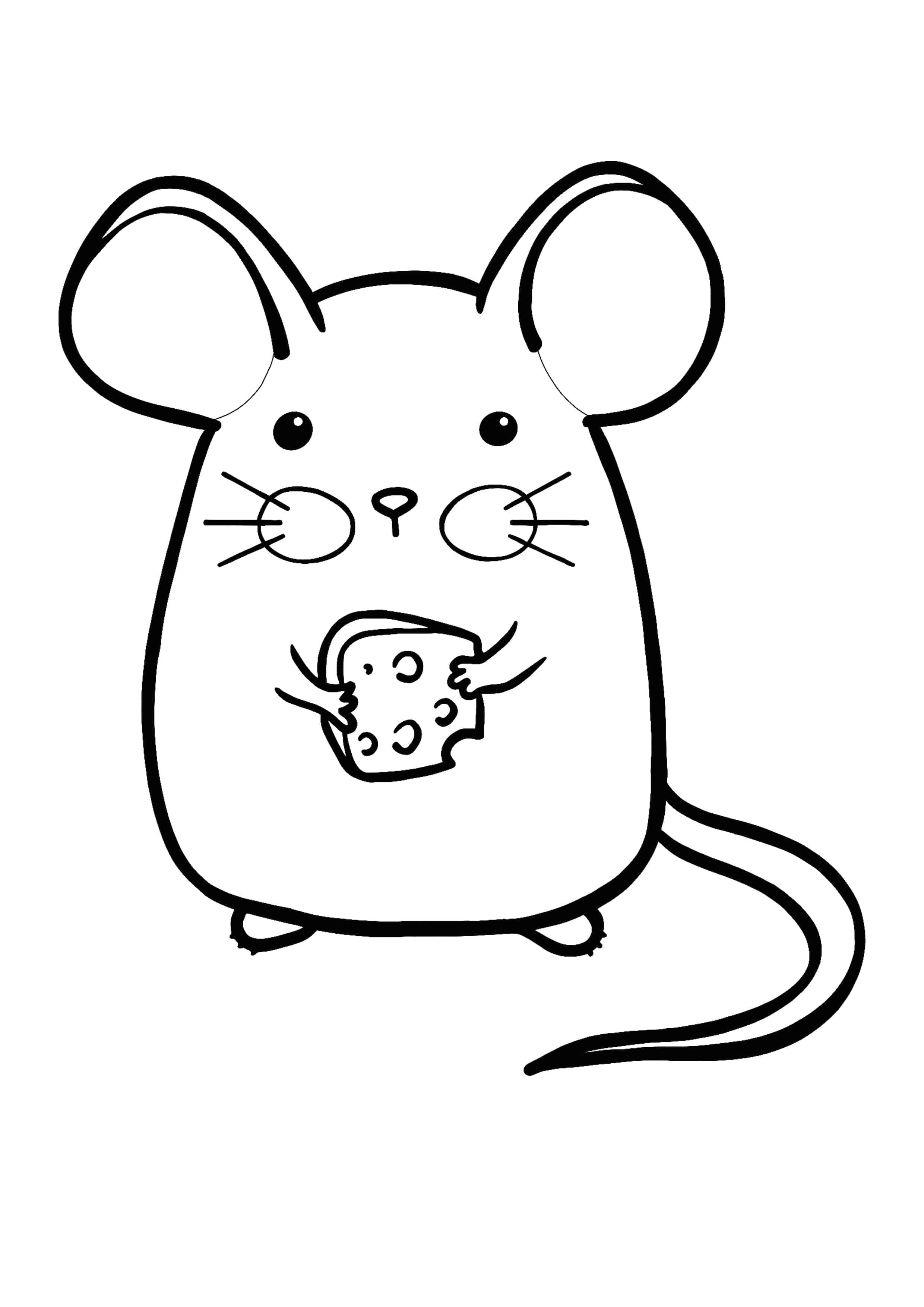 Kawaii mouse coloring page cat coloring book mouse drawing coloring pages