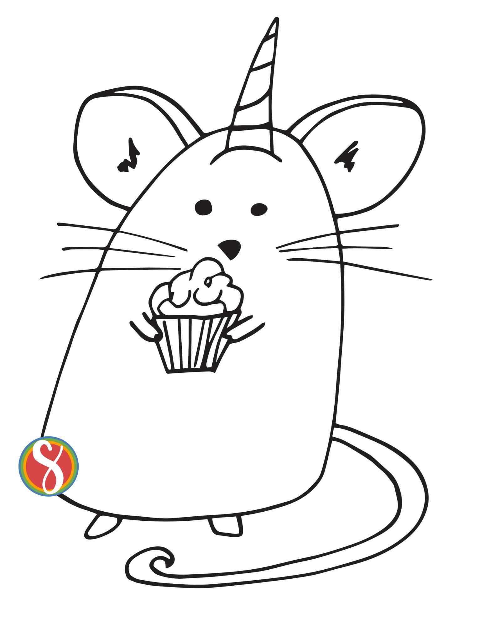 Free mouse coloring pages â stevie doodles