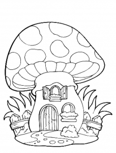 Free mushroom coloring pages