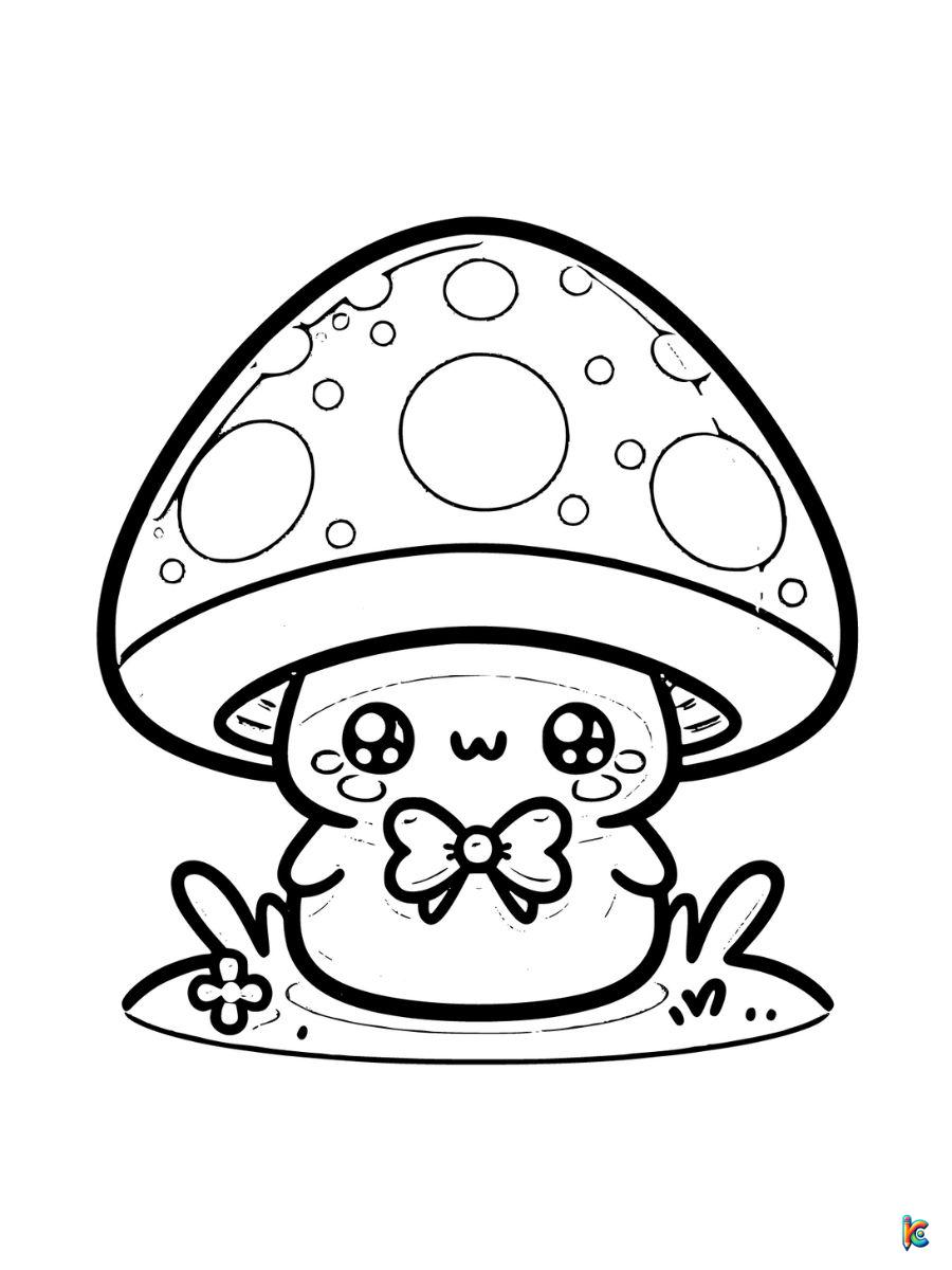 Mushroom coloring pages â