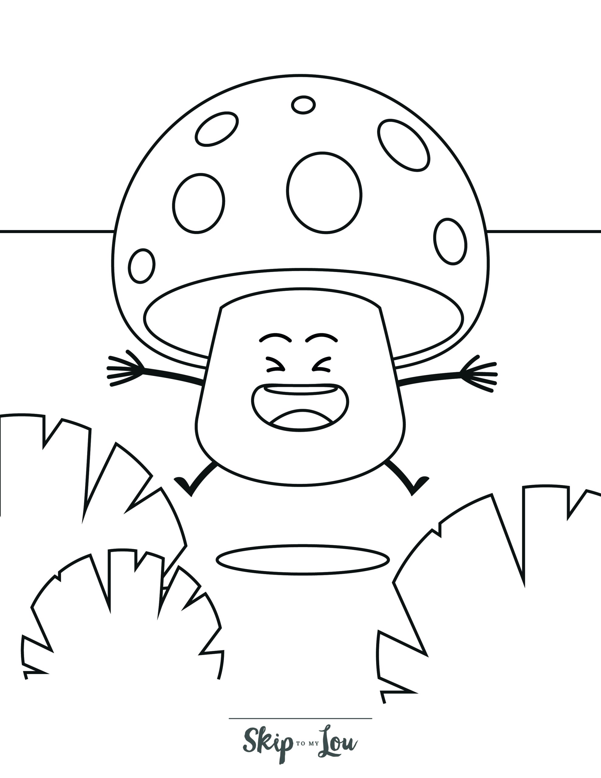 Free mushroom coloring pages