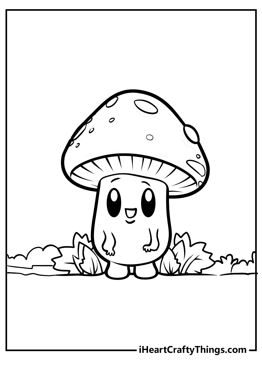 Mushroom coloring pages free printables