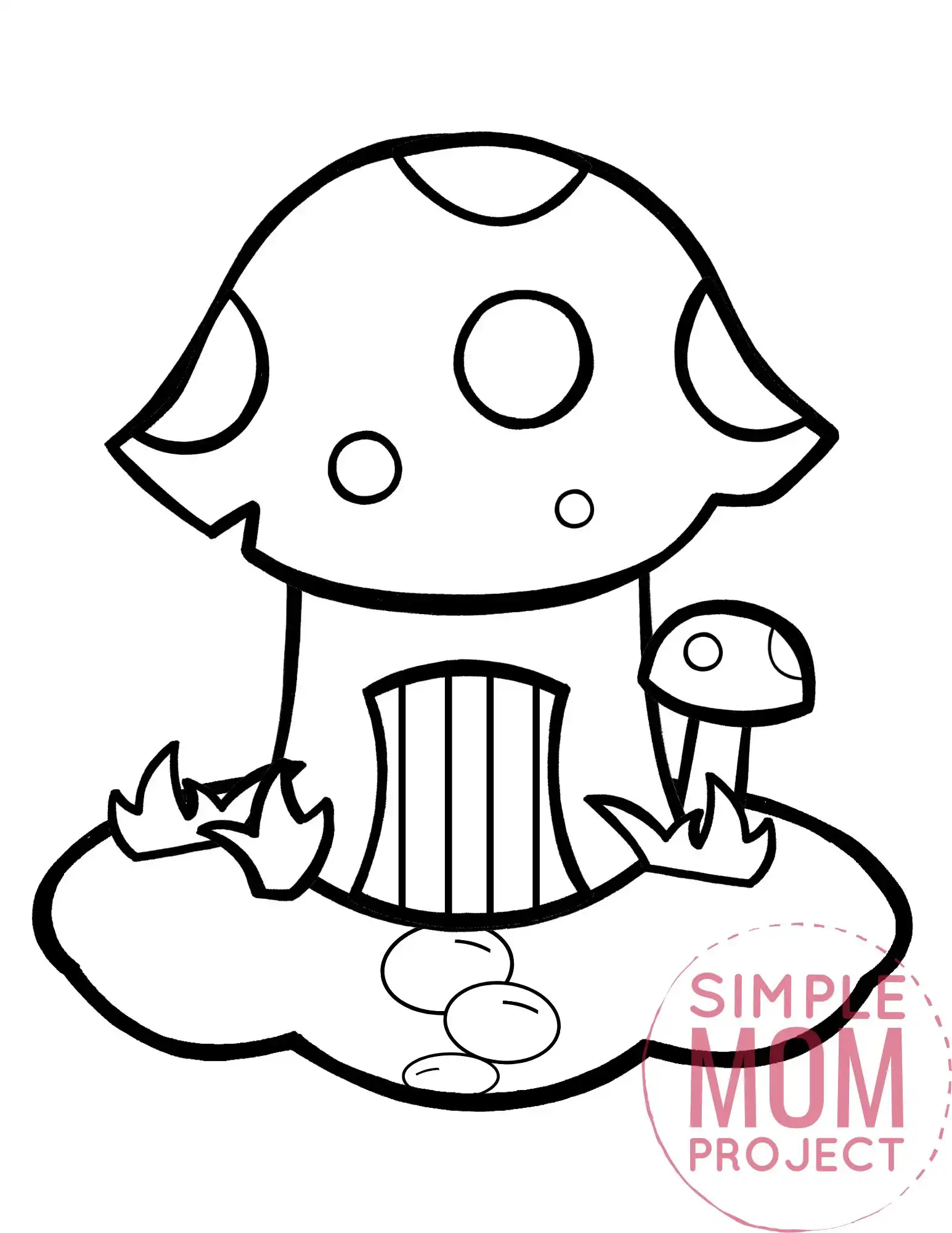 Free printable mushroom template â simple mom project