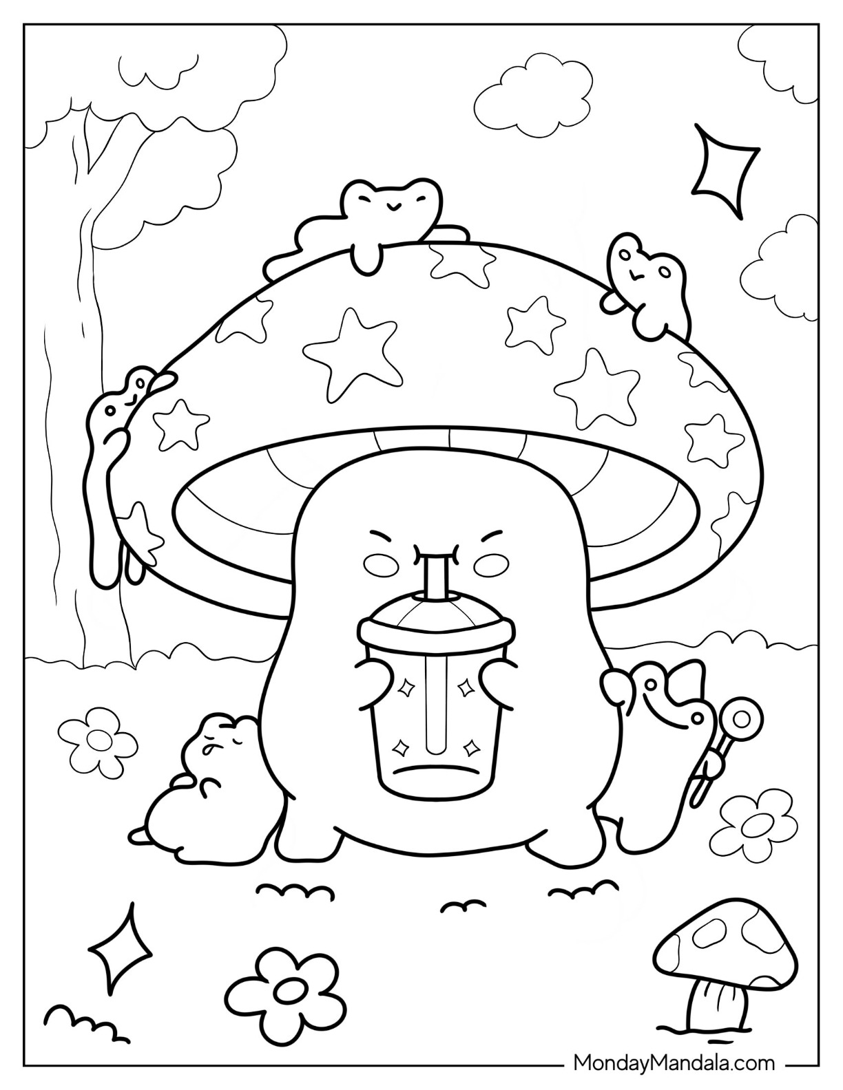 Cute coloring pages free pdf printables