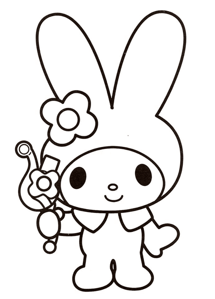 My melody coloring pages