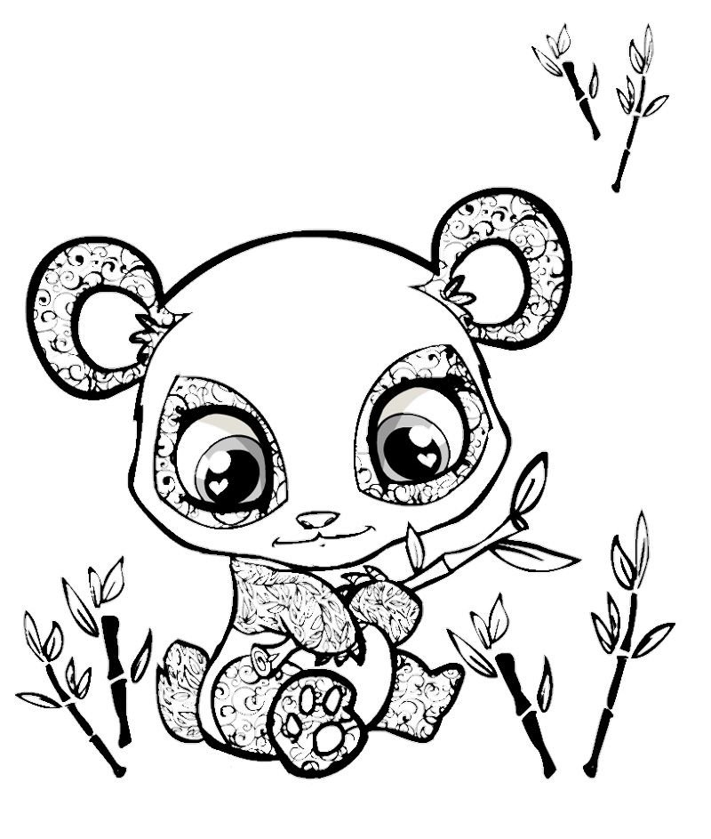 Cute panda coloring pages printable for free download